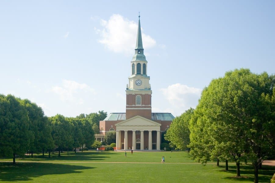 Wake Forest University in Winston-Salem