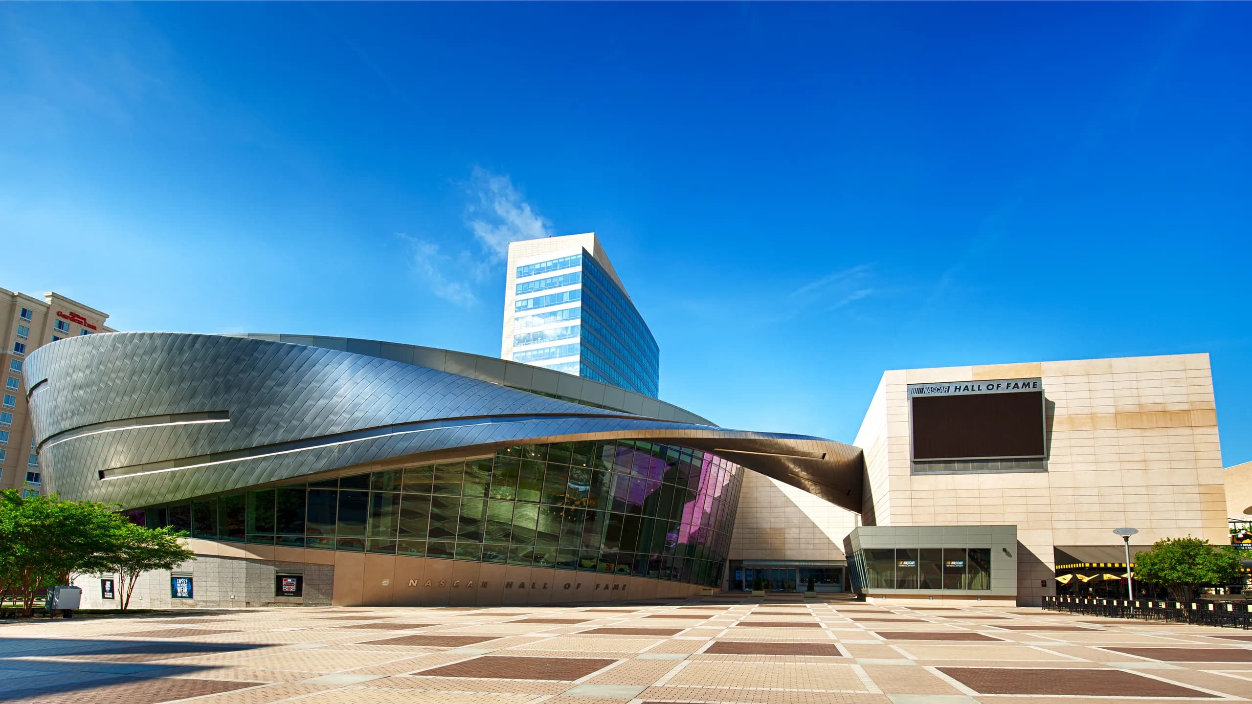 NASCAR Hall of Fame building in Charlotte, North Carolina