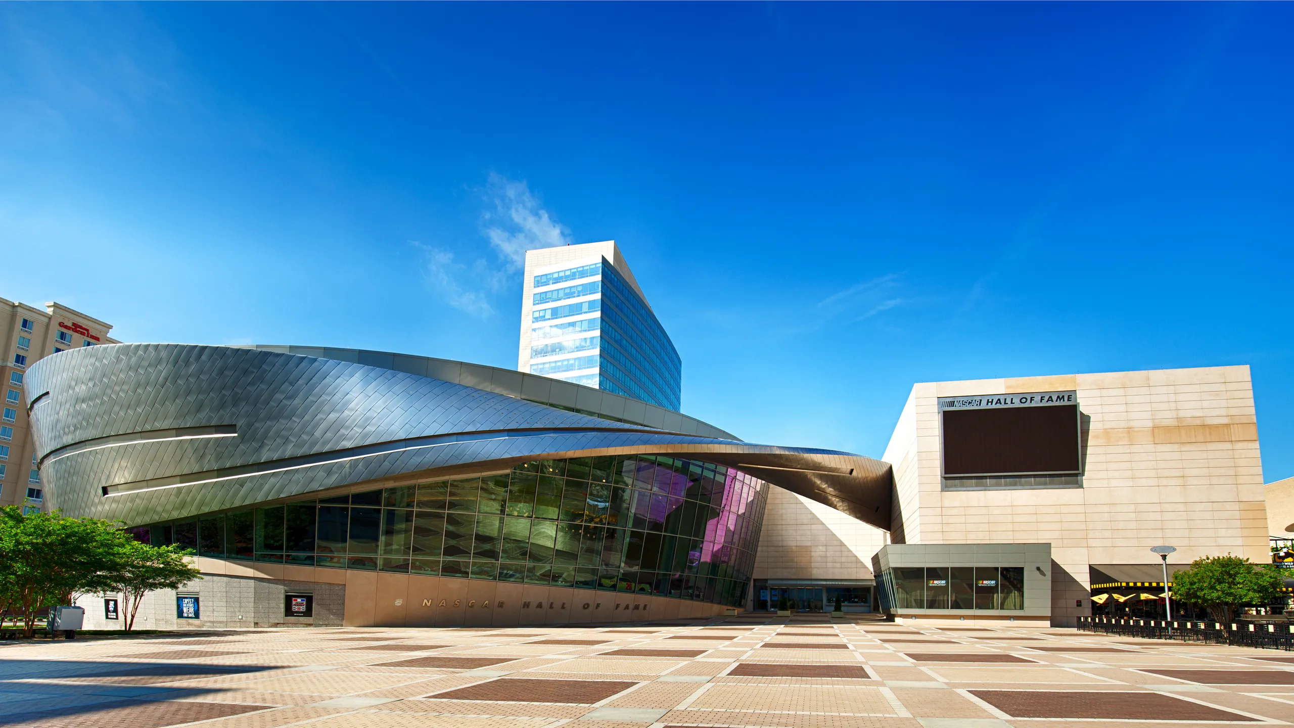 NASCAR Hall of Fame building in Charlotte, North Carolina