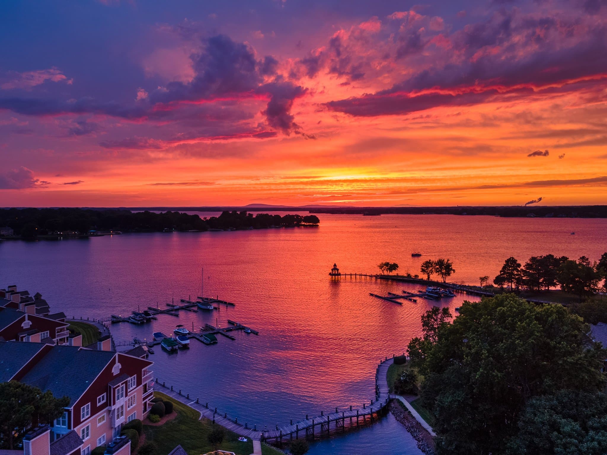 Lake Norman waterfront view showcasing Mooresville's scenic lakeside community