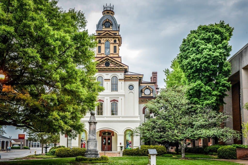 Historic Cabarrus County Courthouse in downtown Concord, NC